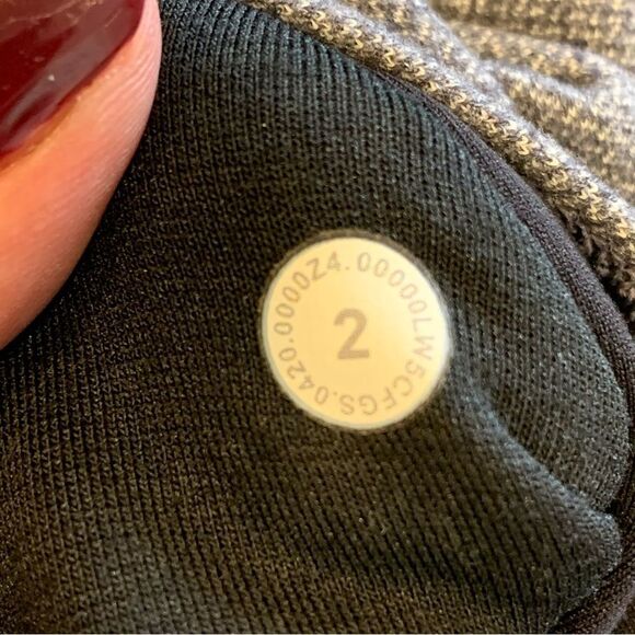 Lululemon Align Pant II 25" Mini Heathered Herringbone Heathered Black White - Picture 6 of 8